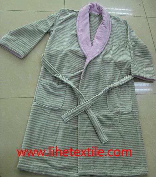 Adult Bath robe , bathshirt , 100% cotton , GSM 400, velour or loop