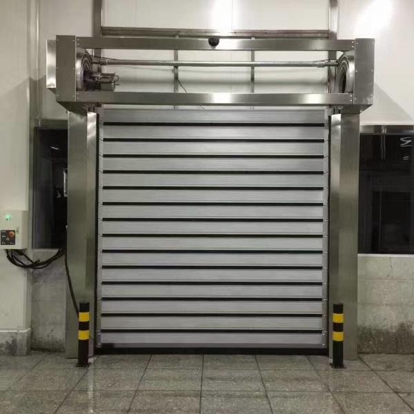 Anti quebra da porta espiral de alta velocidade de aço inoxidável lisamente com motor