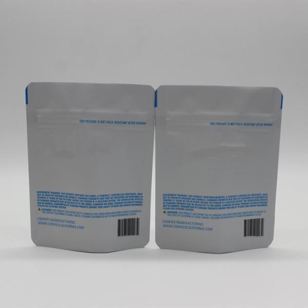 Pequeña cerradura con cremallera congelada bolsita de embalaje de bolsas de Mylar para hierba