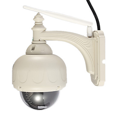 Plug and Play HD PTZ IP Dome Camera with Night Vision and 3x zoom function