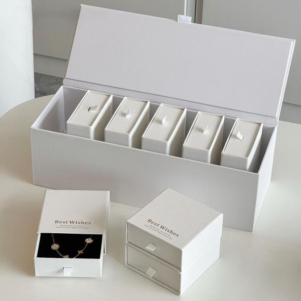 Boîte à bijoux magnétique style livre, emballage cadeau de qualité supérieure, présentoir grande capacité