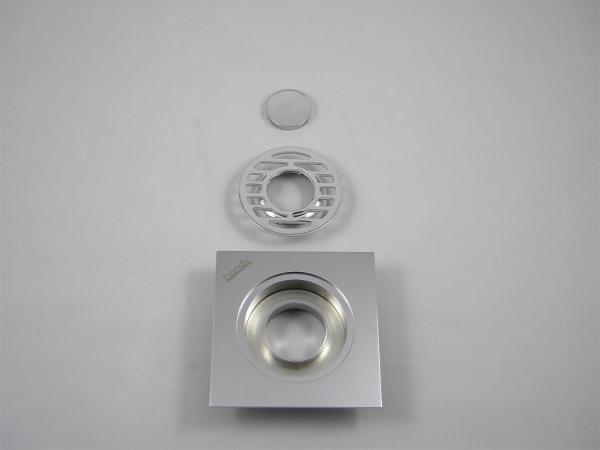 Chrome Plated Finishing Bathroom Hardware Sets Brass Floor Drain