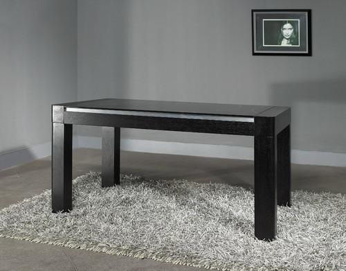 Modern Dining Room Furniture,Walnut Wood/White High Glossy Dining Table
