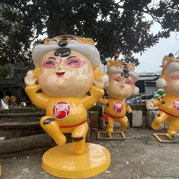 Custom Fbr Decoration Cartoon Fiberglass Sculpture Model Waterproof Sun Resistance