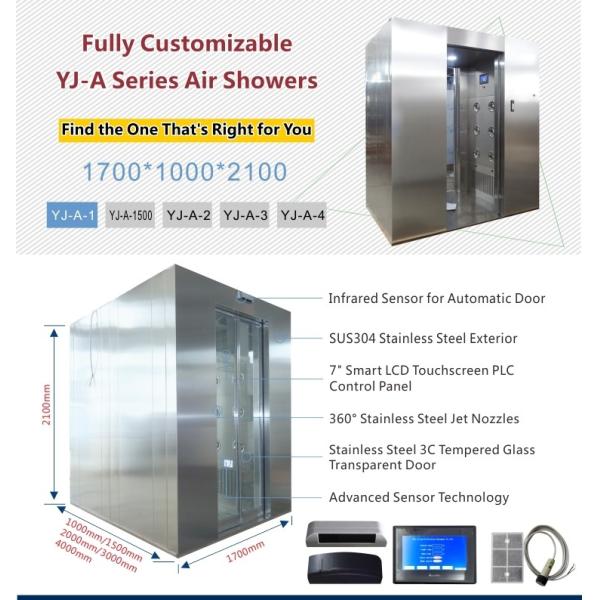 Automatic Induction Door Air Showers for Clean Room Equipment in Manufacturing Plant