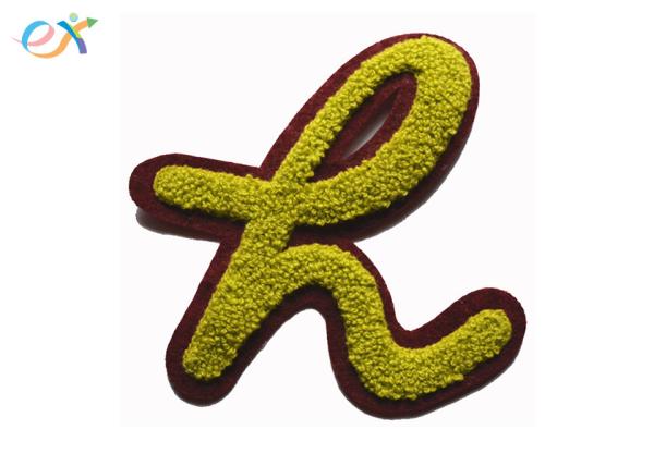 Clothing Garment Logo Custom Chenille Patches 2017 Word Embroidery Letters Design