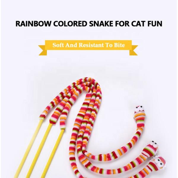 Вокальный розовый любимец кота змейки забавляется палочка 113cm дразнилки пера кота