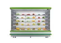 Appareil de refroidissement à double rideau d'air vertical pour supermarché