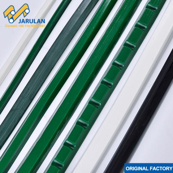 Guide de courroie transporteuse en PVC ou PU, multicolore, pour le positionnement des matériaux