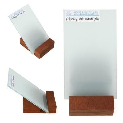 Estrutural Arquitetônico Vidro laminado Branco Leite Para Balustrade Canopy