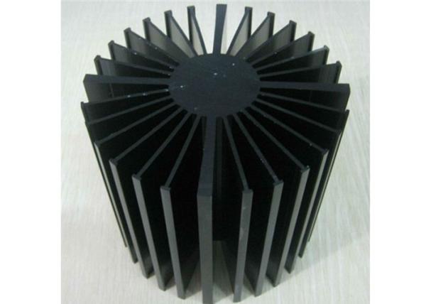 As peças de alumínio anodizadas do CNC, luz de bulbo do diodo emissor de luz carimbada/expulsaram dissipador de calor