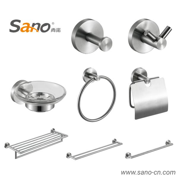 Black Bathroom Accessories Shelves 304 Stainless Steel Glass Bathroom Wall Shelf