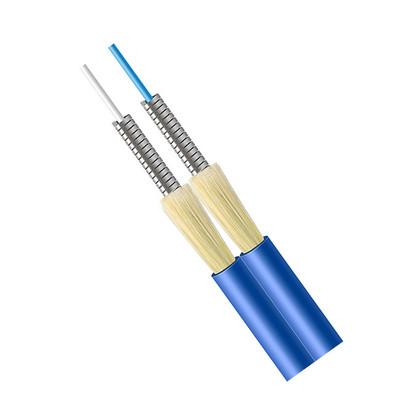 GJSFJBV Duplex Double Tube Armored  Fiber Optic Cable  2 Core  PVC/LSZH