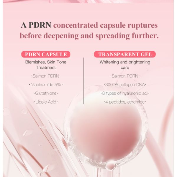 Private Label Face Moisturizing Cream Skin Care Vitamin C Salmon DNA PDRN Pink Collagen PDRN Capsule Face Cream