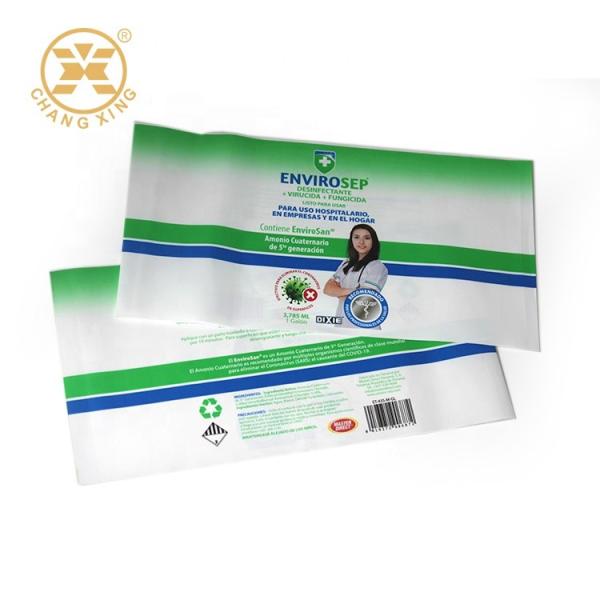 PETG ODM impermeável da etiqueta do psiquiatra do Pvc do filme do empacotamento de psiquiatra da garrafa de água de 1 galão