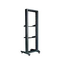 Black 27U Open Rack Perfect for 19inch Cabinet Standard Needs