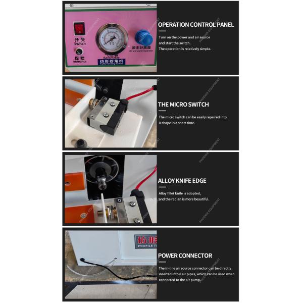 220V/50HZ Woodworking Edge End Round Corner Trimming Machine for Furniture Production