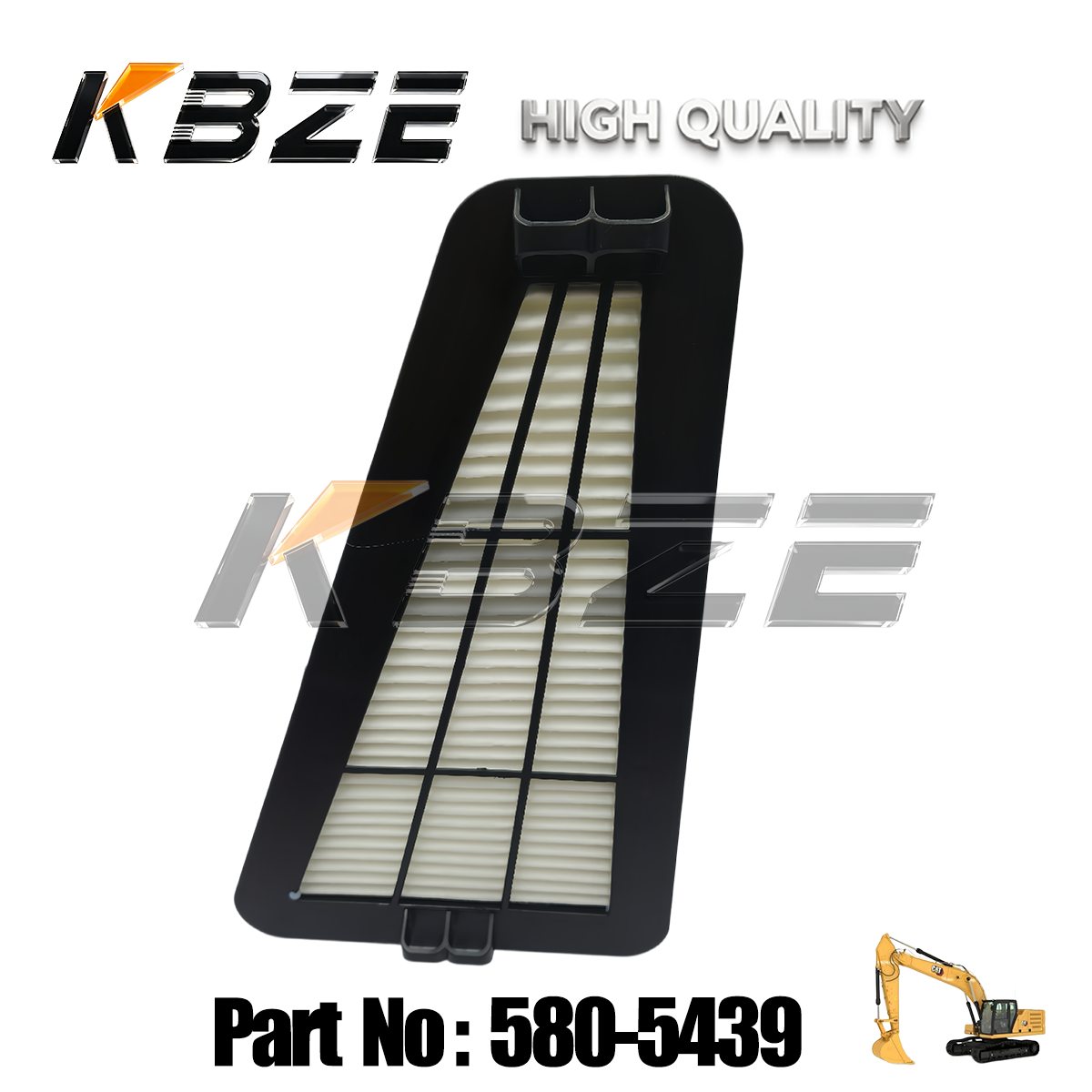 KBZE TOP QUALITY 580-5439 CABIN AIR FILTER REPLACEMENT FOR  EXCAVATOR  E325, E326, E330, E349