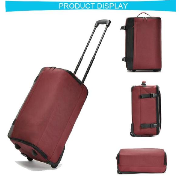 Складные сумки багажа вагонетки холста с 2 колесами