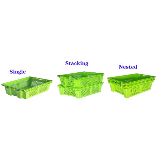 Heavy Duty Custom Plastic Crates For Warehouse Storage & Logistics Transport