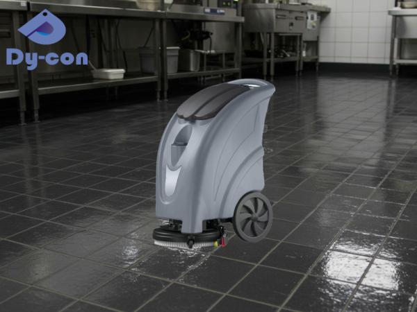 Small Floor Scrubbers For Quickly Cleaning Oily Floors In Commercial Kitchens