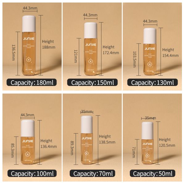 Wholesale PET Plastic Cosmetic Serum Lotion Pump Bottle 100ml Empty Skincare Container Facial Toner Packaging Custom Color Logo