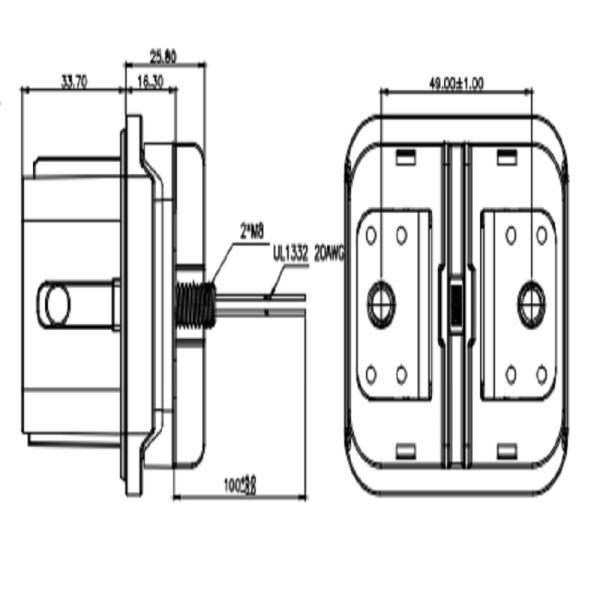 500A Manual Service Disconnect Electric Vehicle MSD Touch-Proof