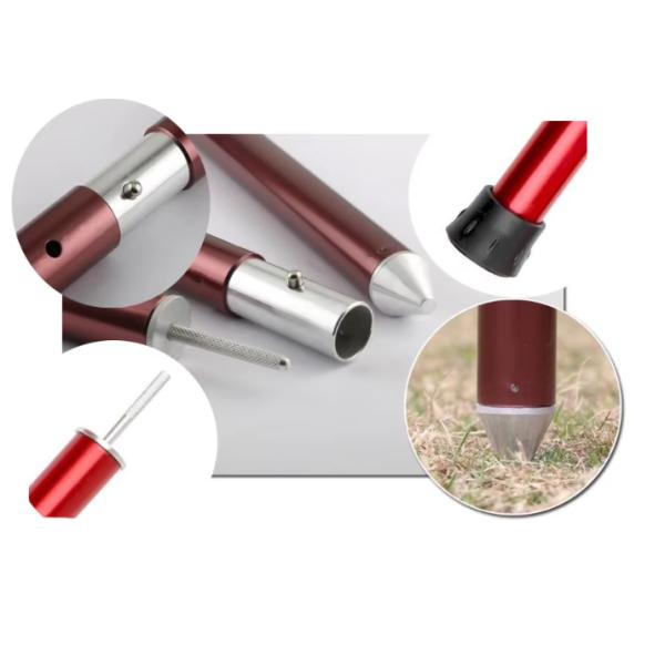 Наружный столб для кемпинговой палатки легкий вес портативный алюминиевый 7075 расширительный столб