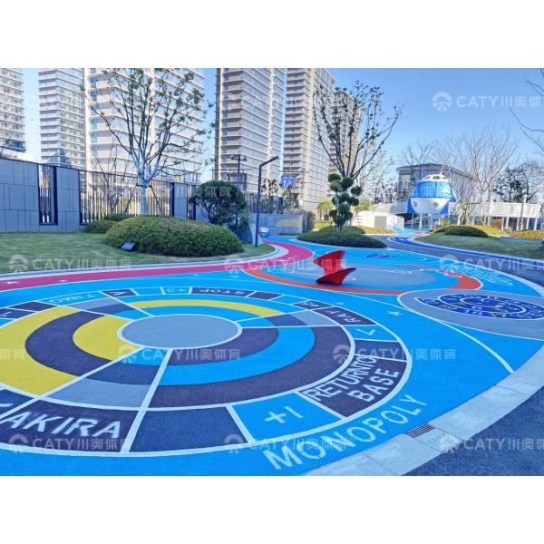 Resilient Gray Rubber Flooring Gray Rubber Pellets For Play Area