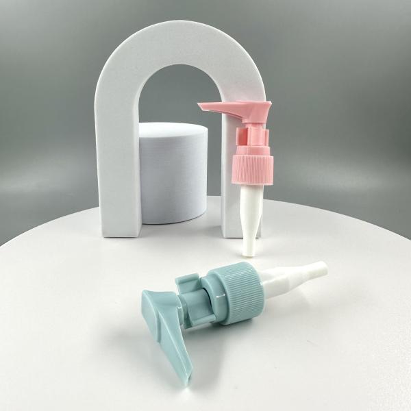 Bomba de loción de cerradura de aluminio de cinta lisa 24/410 para botellas cosméticas y duradera