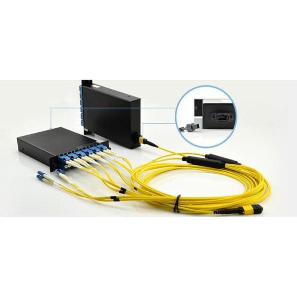 Одиночный режим 2.0MM 40G MPO к кабелю проламывания волокна 8 x LC