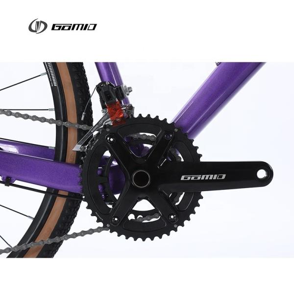 GOMID 700 40c Racing Bike Carbon Fork Gravel Bicycle Gear Cycle Roadbike Touring Bisiklet with Alloy Gravel Drop Handlebar