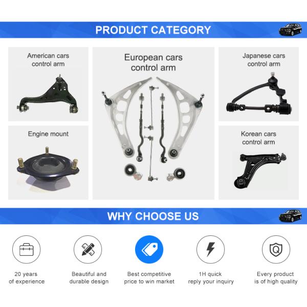 Вверху слева Tsx Нижняя рука управления для HONDA Accord 51360-Sda-A01 Буширование 2 Прочный дизайн