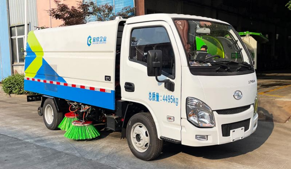4.5ton Pure Electric Street Sweeper Truck 90km/H Max. Speed ZBJ5041TSLBEV