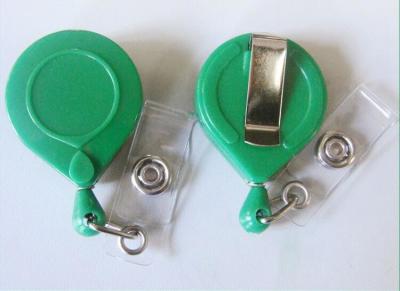 ABS Custom Yoyo Id Card Holder , Round Retractable Badge Reels With BSCI