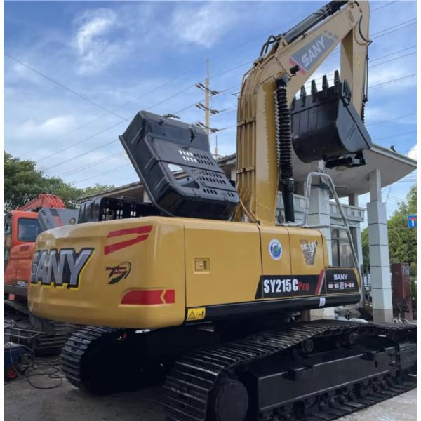 Second Hand Sany Excavator SY215 Medium Sized Hydraulic Crawler Digger Water Cooled
