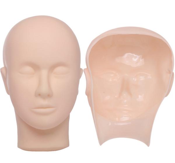 A tatuagem da cara descorada sobrancelha do silicone da pele 3D da prática raspou cosméticos da UGP da pele da máscara da pestana