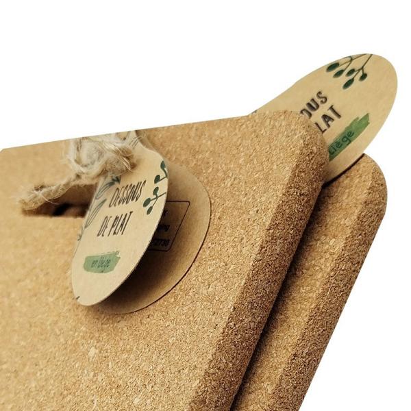 Rectangular Cork Mat Placemat For Dishes Cork Heat Pads Hot Holder Stand
