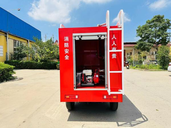 Electric Fire Truck Mini Fire Fighting Truck 2 Seats Fire Emergency Pure Electric