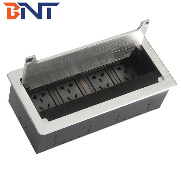 gold table flip up outlet with four universal power interface BF802