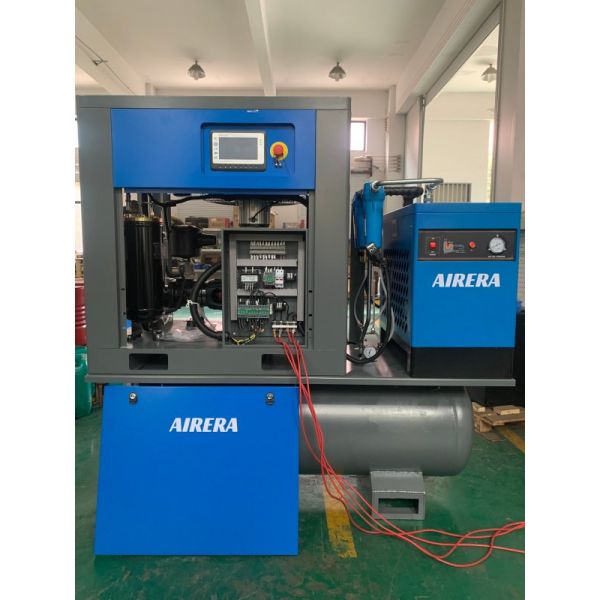 AIRERA AGSD-15 15kW Screw Air Compressor with Tank Mounted