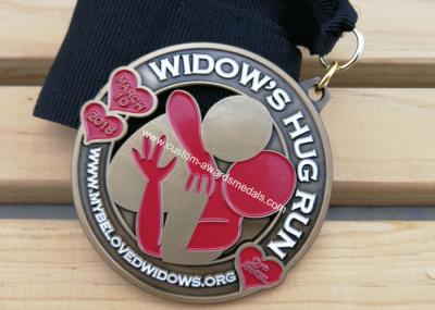 Die Casting Hard Enamel Running Medal , Arts Honor Music Award Medals