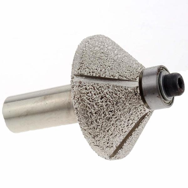 40mm Rotary Taper Head Diamond Profile Wheel Router Routing Stone Coarse Grit 60 Granite Glass Rock Tile