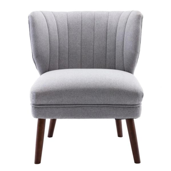 Nontoxic Velvet Modern Single Seater Chair Breathable For Dining Room