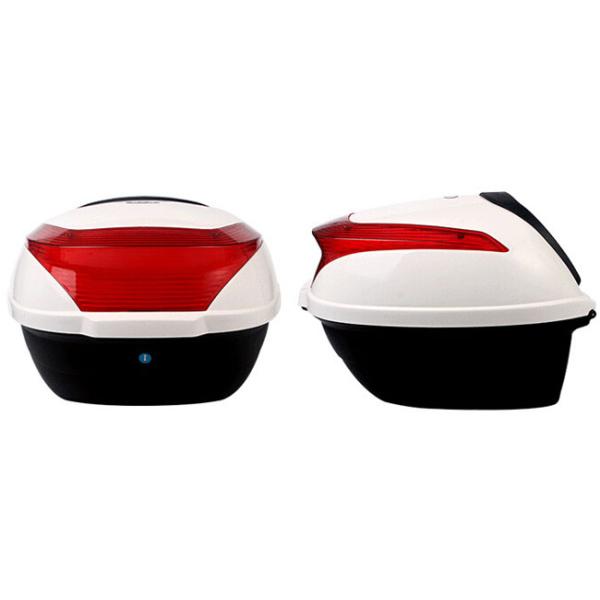 Plastic Motorcycle Delivery Box For Honda Back Colored 33 * 37 * 25 Cm Size