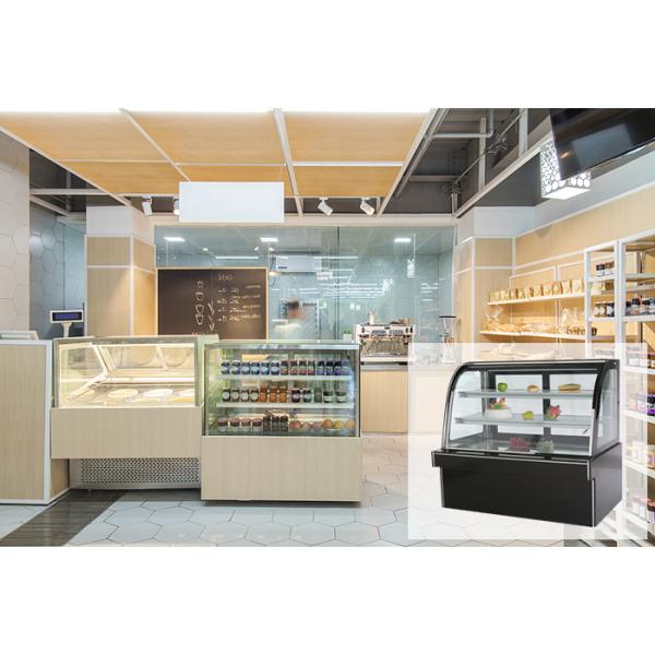 Вентиляторная система охлаждения R134A Refrigerated витринный шкаф печенья с мраморным основанием