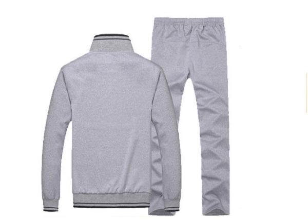 Grey Youth Sports Uniforms Minimal Shrinkage Soft Feeling With Zipper Closure
