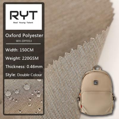 Thickness 0.46mm 220GSM Polyester Woven Fabric custom Double Colour