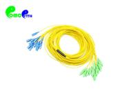 SC UPC de 12 núcleos a SC APC OS2 G657A2 9/125 cabo de fibra ótica do remendo da cauda do fanout 2.0mm