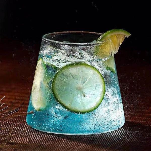 Vodka Hand Blown Crystal Tumbler Glasses Electric Painting